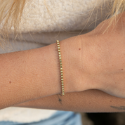 BRACELET RIVIÈRE ELYA - Pierre de naissance