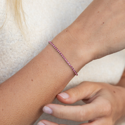 BRACELET RIVIÈRE ELYA - Pierre de naissance