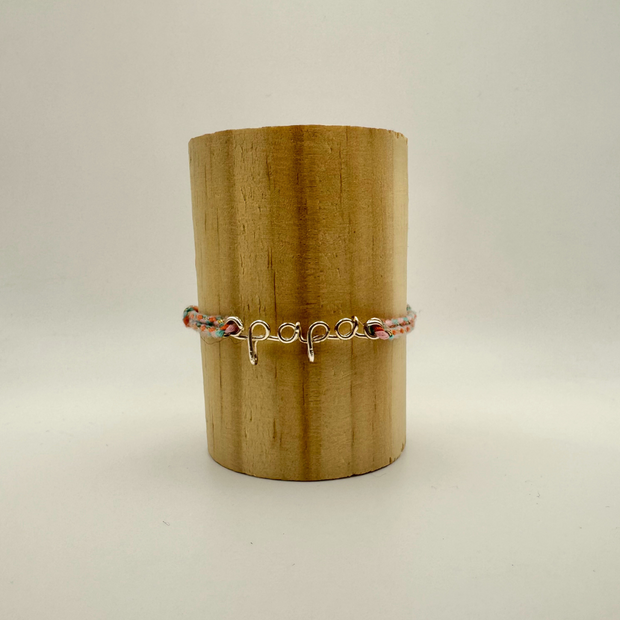 BRACELET CORDON FIL PLAQUÉ PERSONNALISÉ