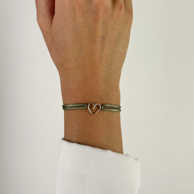 BRACELET COEUR PAILLETTE