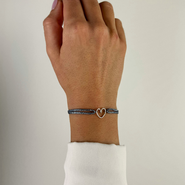 BRACELET COEUR PAILLETTE
