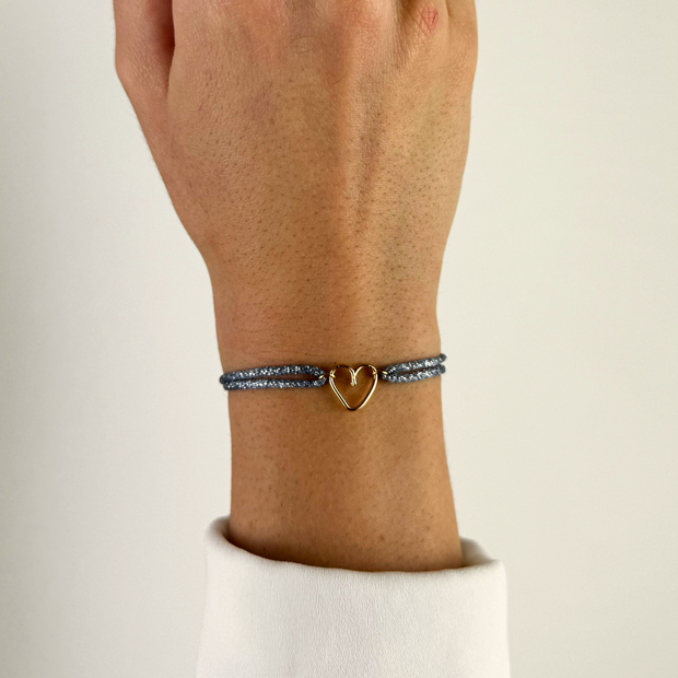 BRACELET COEUR PAILLETTE