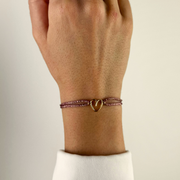 BRACELET COEUR PAILLETTE