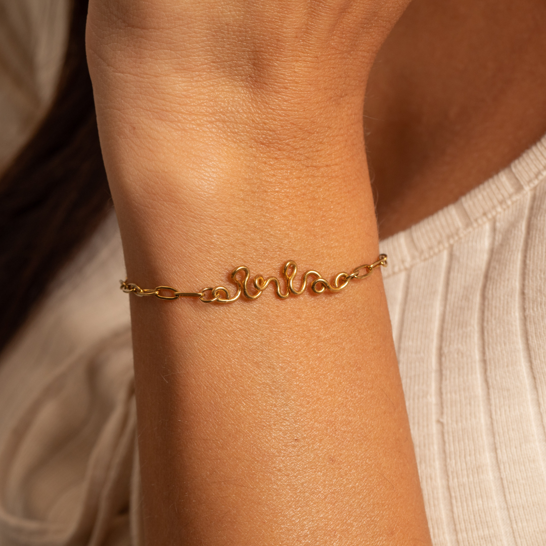BRACELET FIL PLAQUÉ PERSONNALISÉ