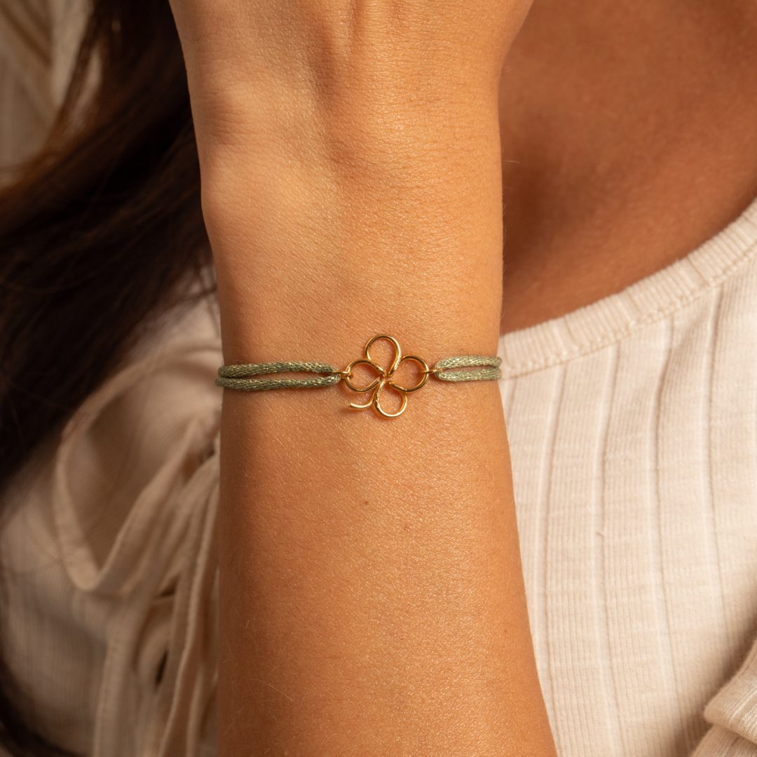 BRACELET CORDON TRÈFLE