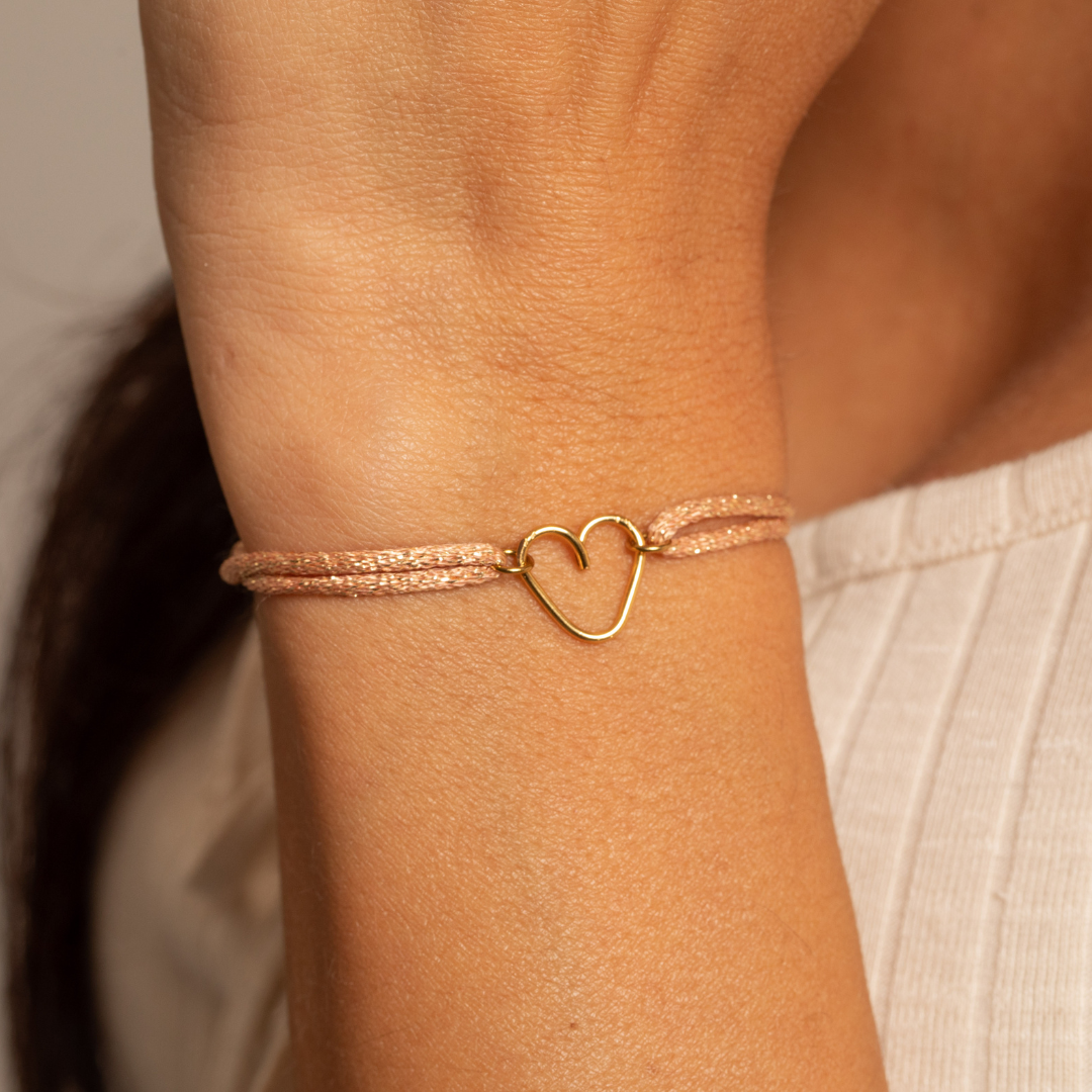 BRACELET CORDON COEUR