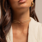 COLLIER CORDON COEUR