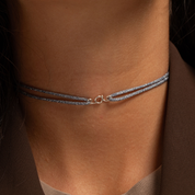 COLLIER CORDON FIL PLAQUÉ INITIALE