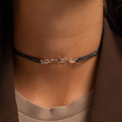 COLLIER CORDON FIL PLAQUÉ PERSONNALISÉ