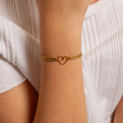 BRACELET CORDON COEUR (ENFANT)