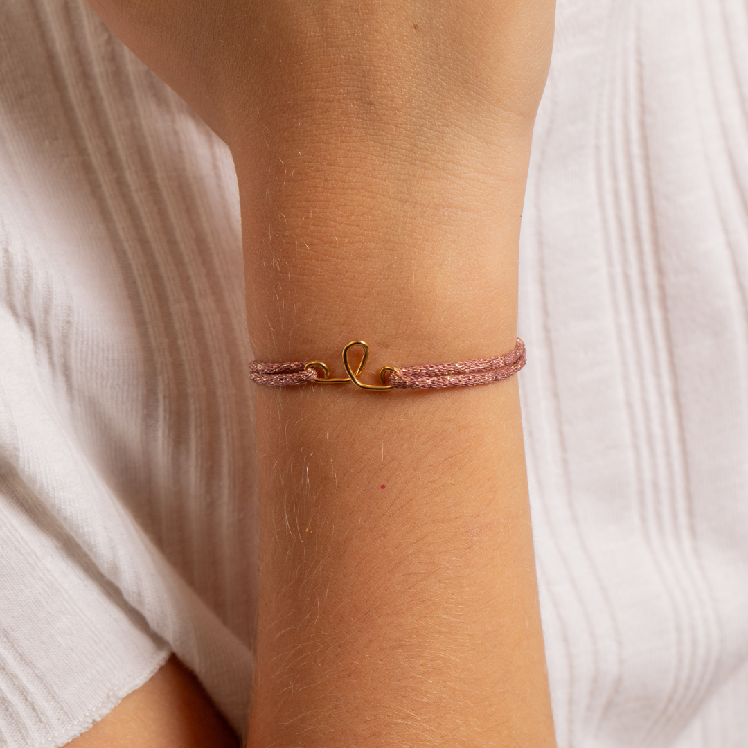 BRACELET FIL PLAQUÉ INITIALE (ENFANT)