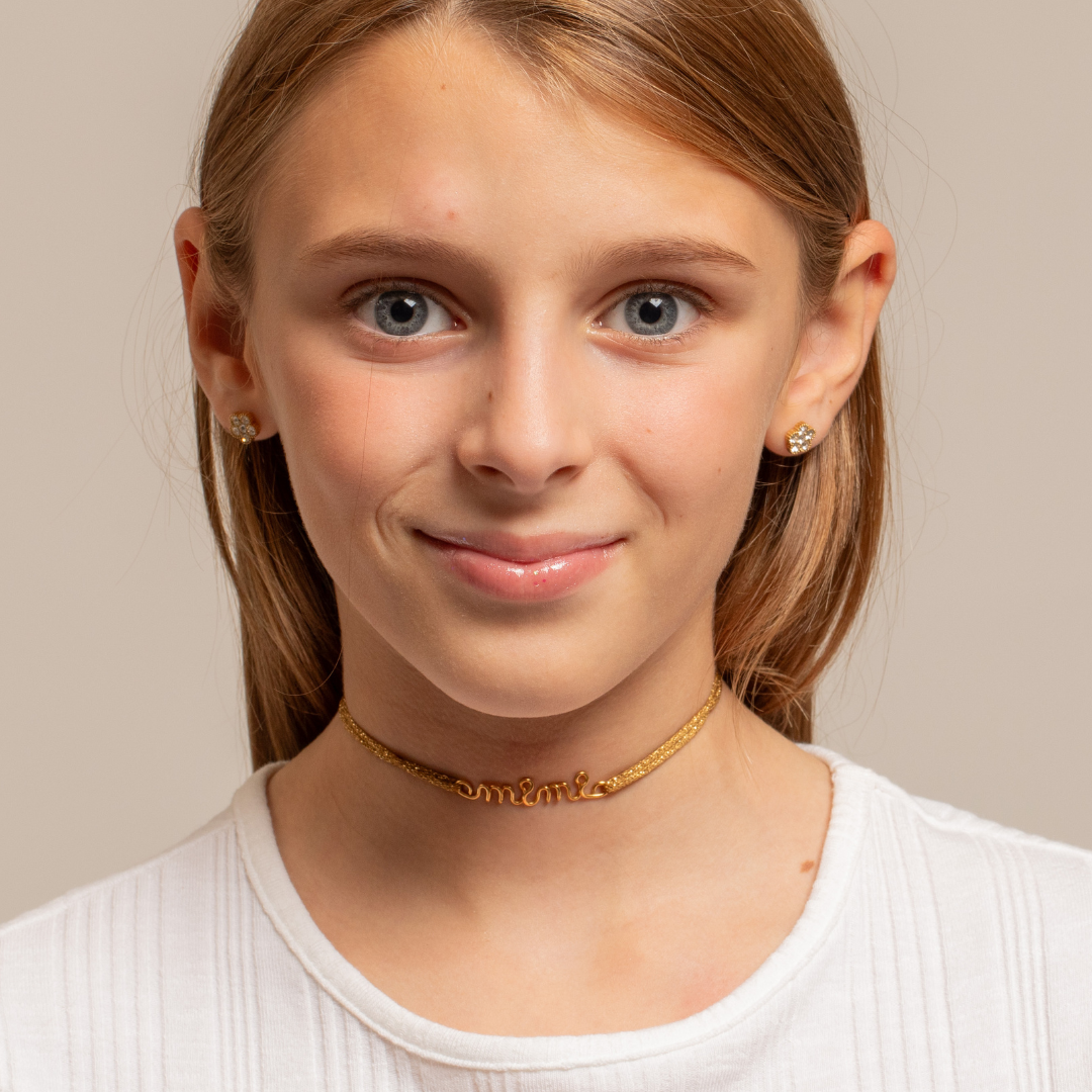 COLLIER CORDON FIL PLAQUÉ PERSONNALISÉ (ENFANT)