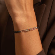 BRACELET CORDON FIL PLAQUÉ PERSONNALISÉ